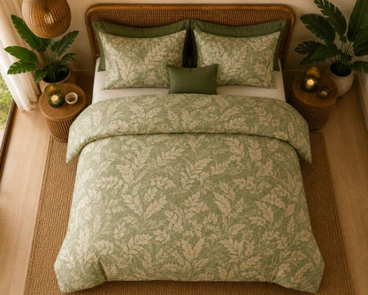 Bali Palm Botanical Duvet Set