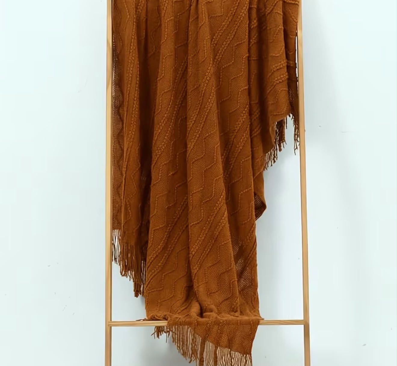 Rust Popcorn Throw