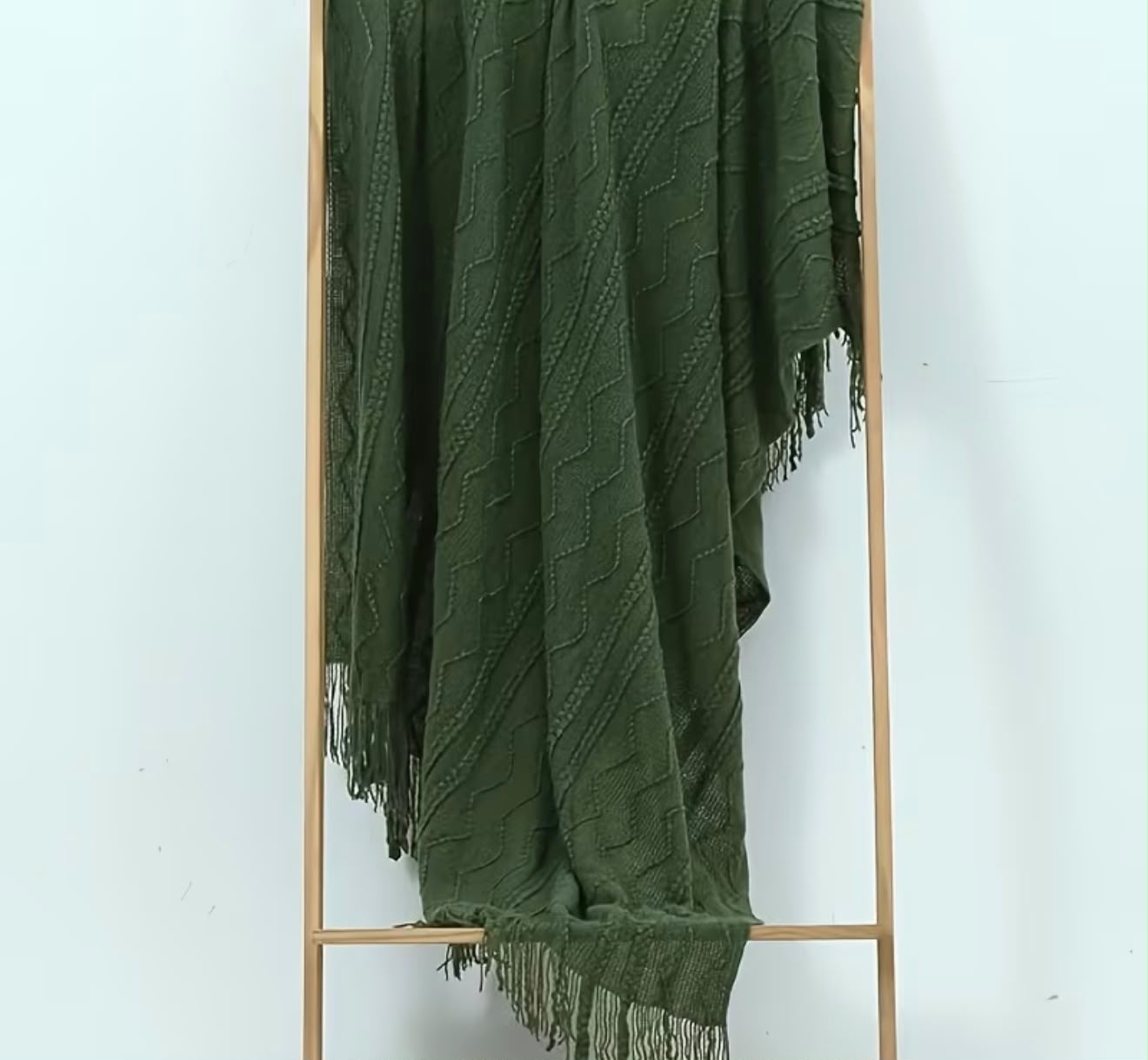 Green Boho Throw