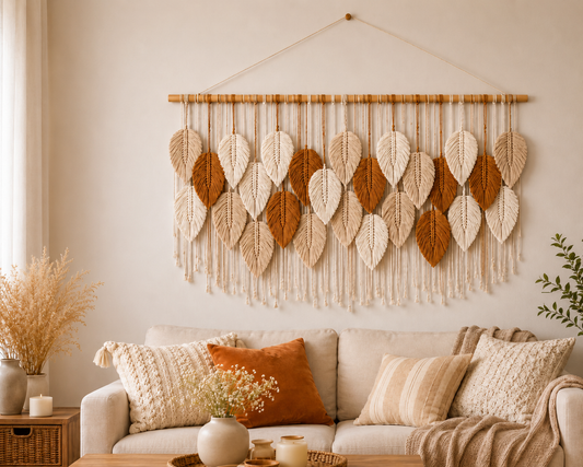 Macramé Leaf Wall Hanging