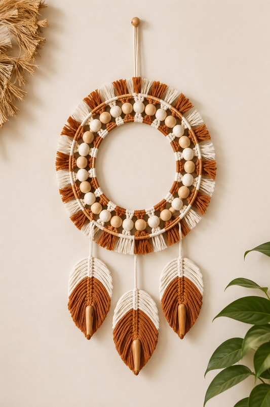 Terracotta Leaf Mirror