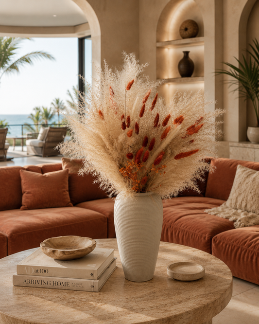 Luxury Pampas & Terracotta Dried Floral Arrangement