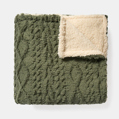 Shepra Throw Woodland Green