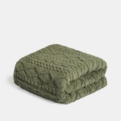 Shepra Throw Woodland Green