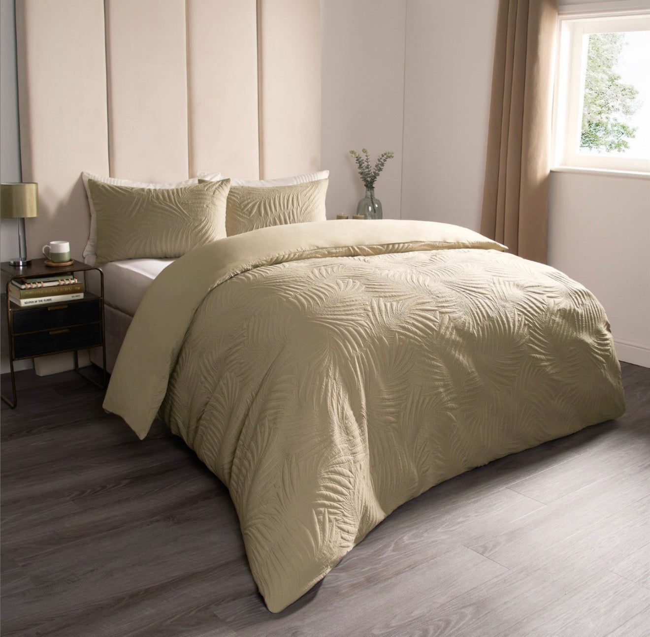 Sage Quilted Duvet Set
