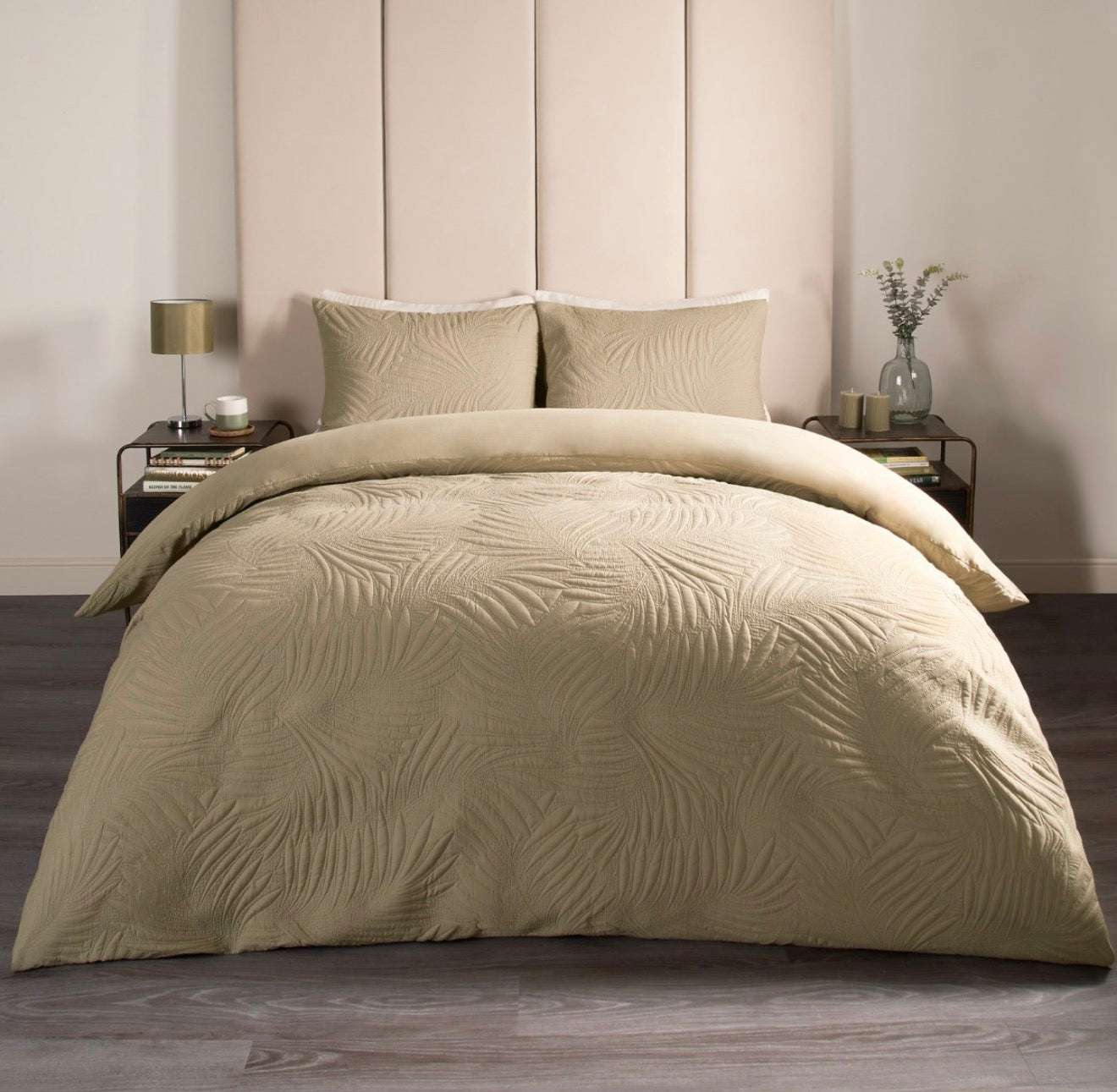 Sage Quilted Duvet Set