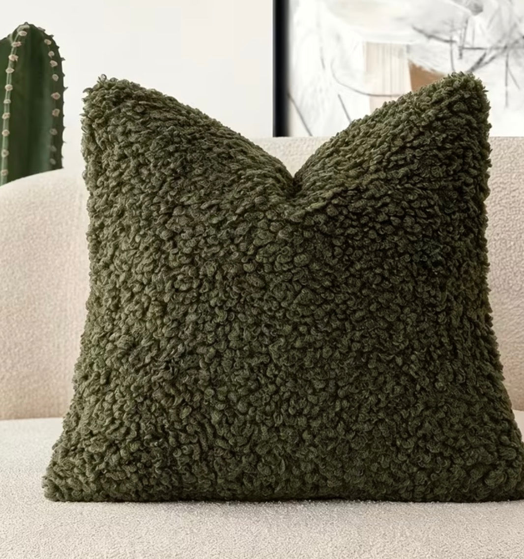 Lamp Wool Green Cushion