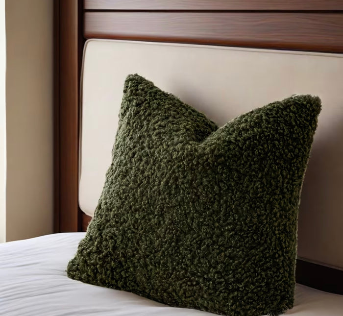 Lamp Wool Green Cushion
