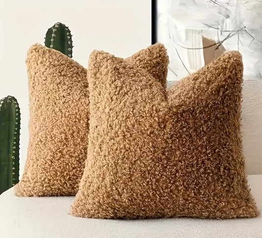 Lamp Wool brown cushion