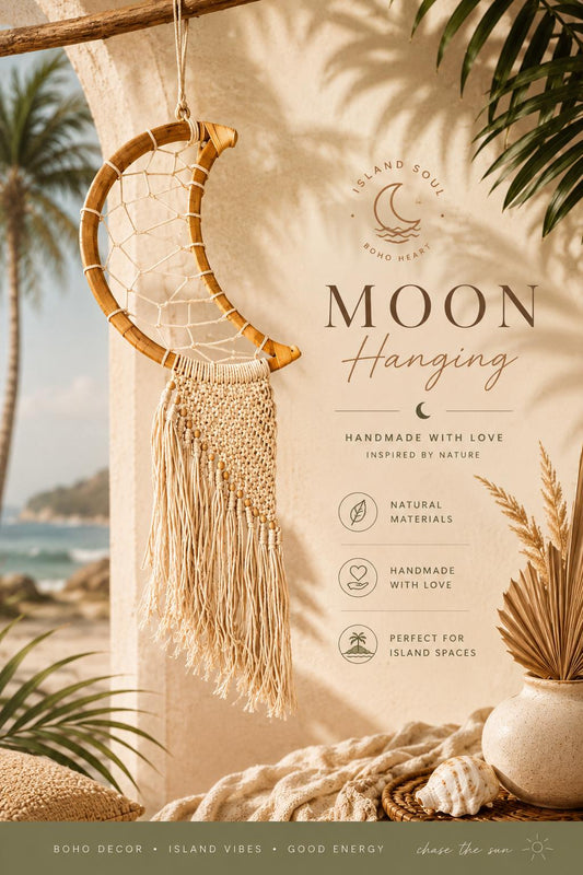 Moon hanging