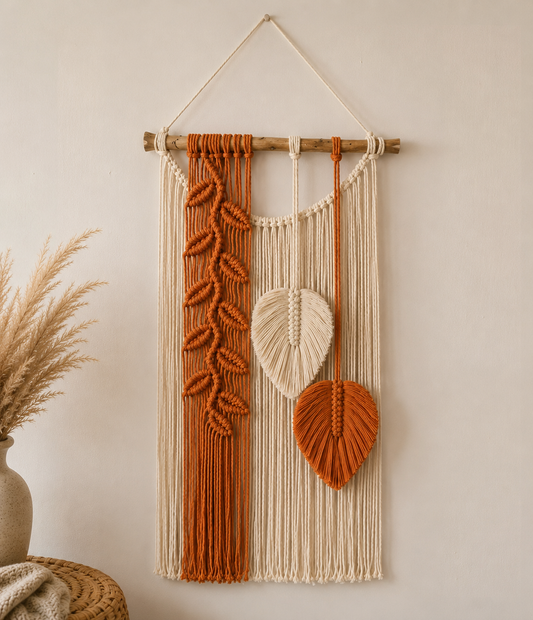 Large Macramé Hanging - Terracottaa