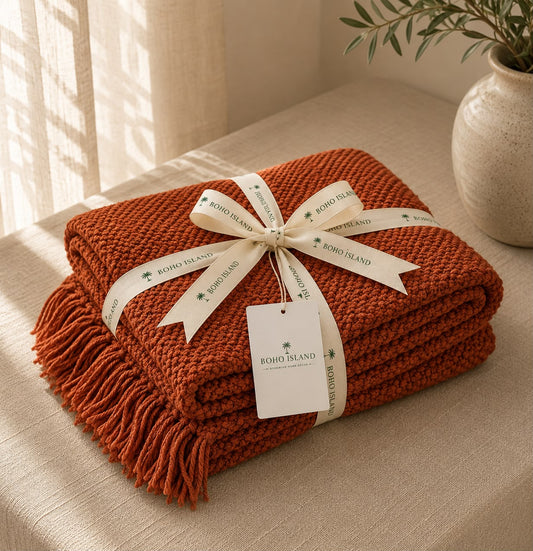 Terracota Popcorn Throw