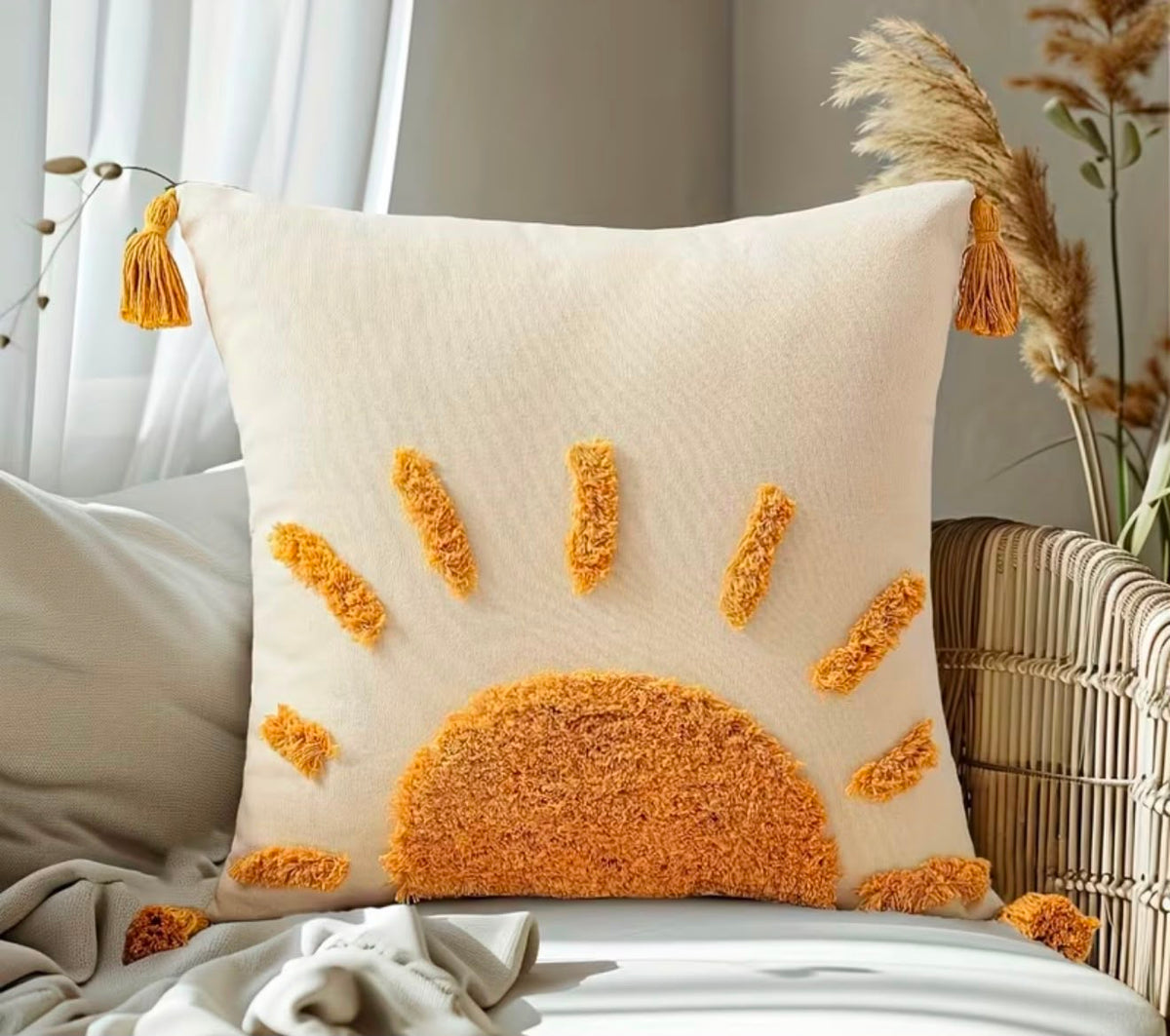 Sun Tufted Cushion Cover