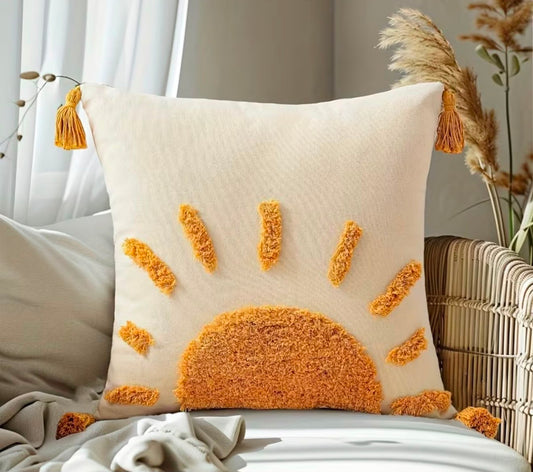 Sun Tufted Cushion Cover